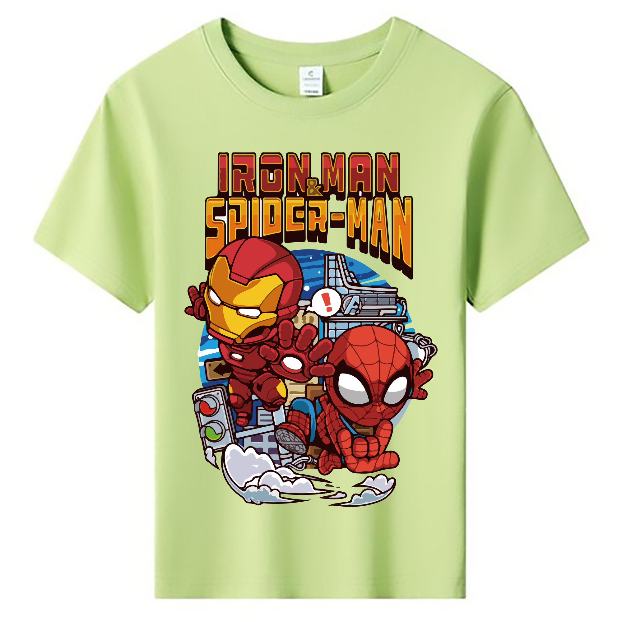 （画像用） アベンジャーズ The Avengers 綿100％キッズTシャツ（フロントプリント）